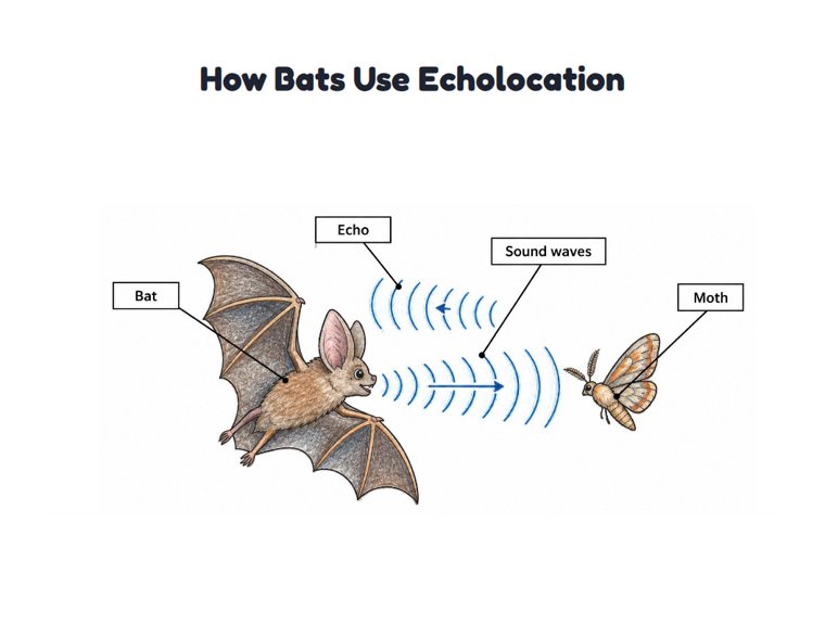 How Bats Use Echolocation worksheet (Medium, Grades 1–2)