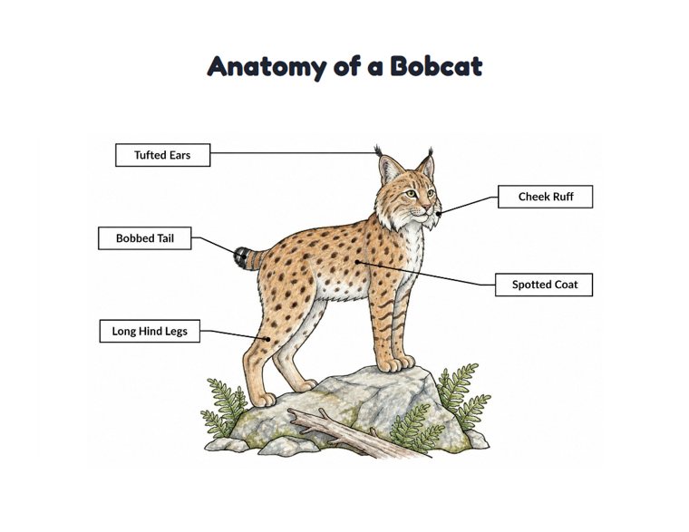Anatomy of a Bobcat worksheet (Hard, Grades 3–4)