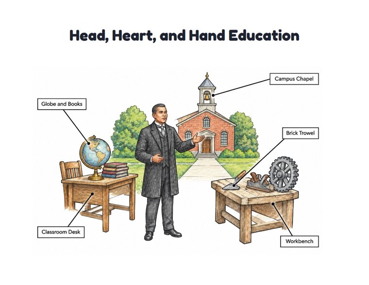 Head, Heart, and Hand Education worksheet (Hard, Grades 3–4)