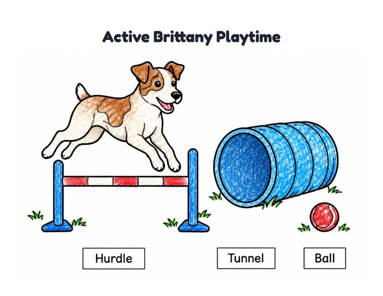 Active Brittany Playtime worksheet (Easy, Pre-K–K)