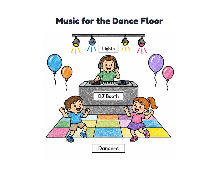 Music for the Dance Floor worksheet (Easy, Pre-K–K)