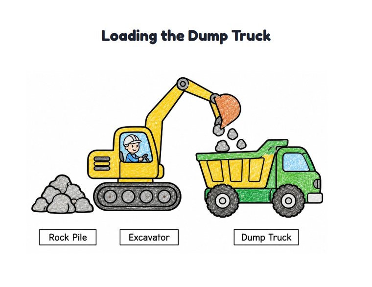 Loading the Dump Truck worksheet (Easy, Pre-K–K)
