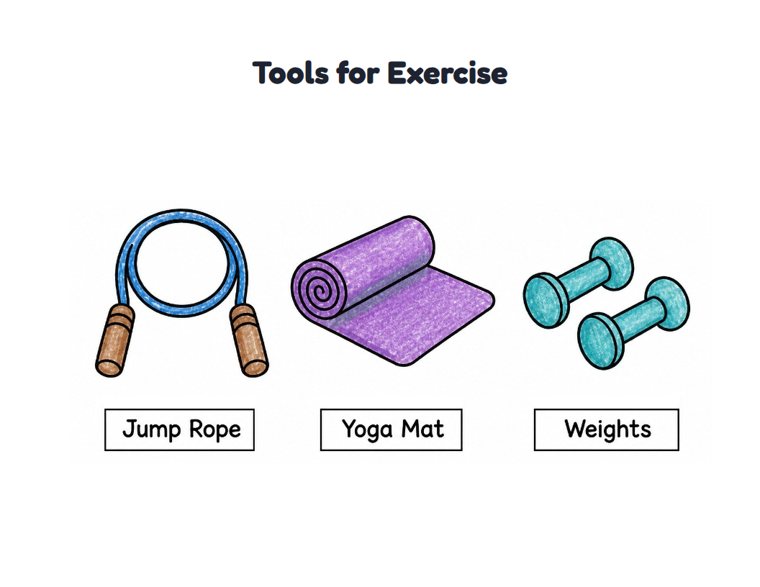Tools for Exercise worksheet (Easy, Pre-K–K)