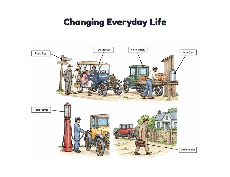 Changing Everyday Life worksheet (Hard, Grades 3–4)