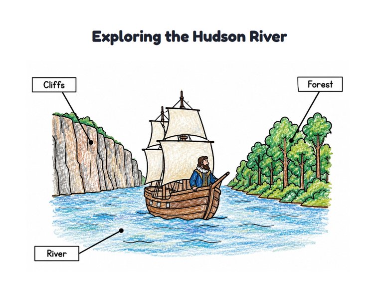 Exploring the Hudson River worksheet (Easy, Pre-K–K)