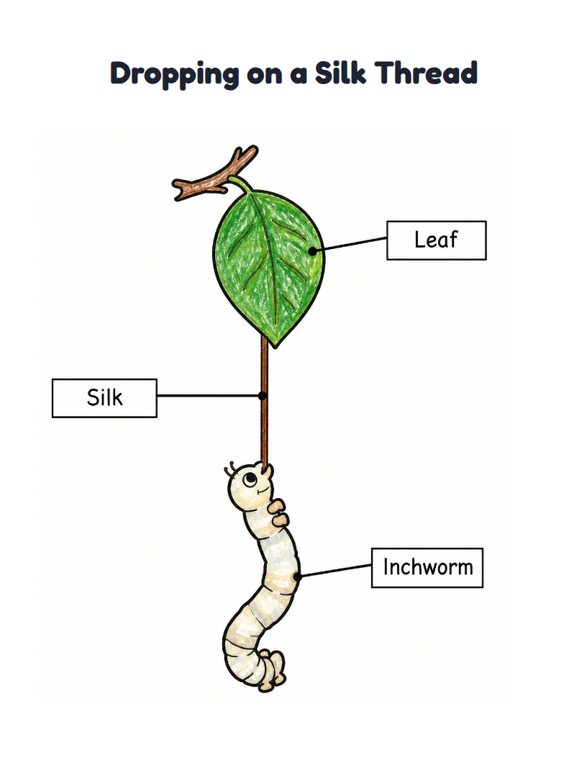 Dropping on a Silk Thread worksheet (Easy, Pre-K–K)