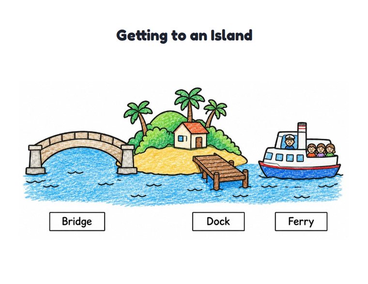 Getting to an Island worksheet (Easy, Pre-K–K)