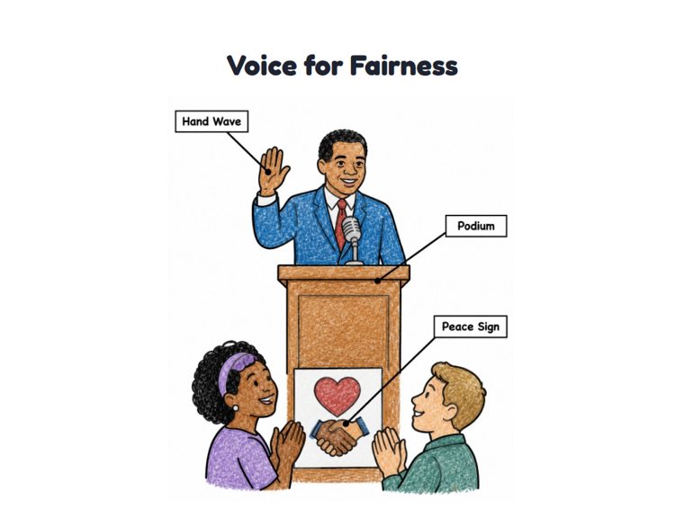 Voice for Fairness worksheet (Easy, Pre-K–K)