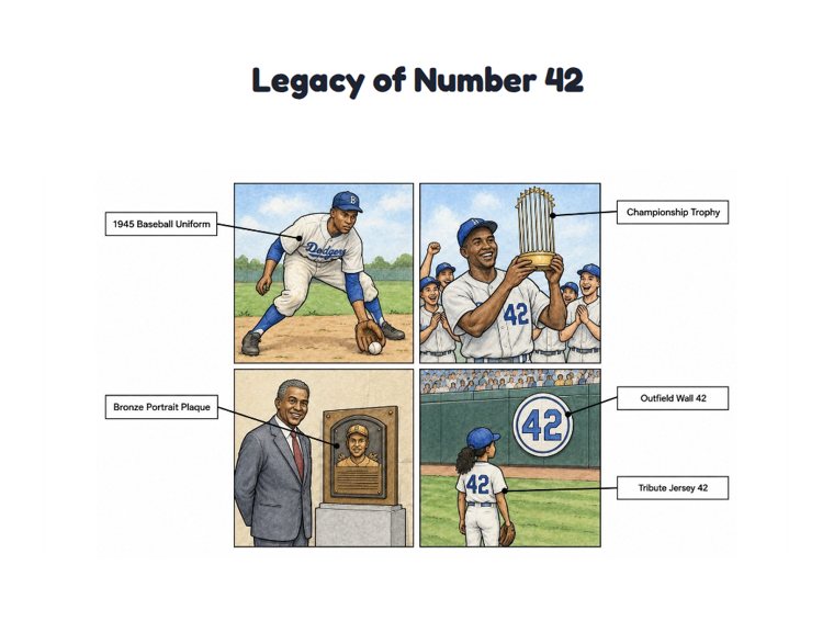 Legacy of Number 42 worksheet (Hard, Grades 3–4)