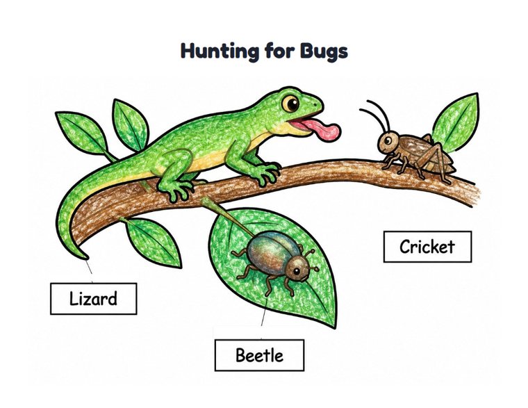 Hunting for Bugs worksheet (Easy, Pre-K–K)