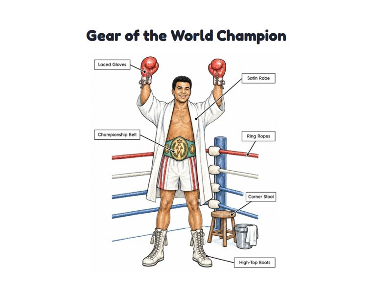 Gear of the World Champion worksheet (Hard, Grades 3–4)