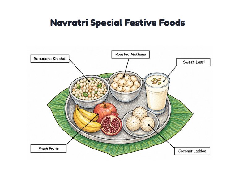 Navratri Special Festive Foods worksheet (Medium, Grades 1–2)