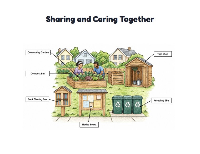 Sharing and Caring Together worksheet (Hard, Grades 3–4)