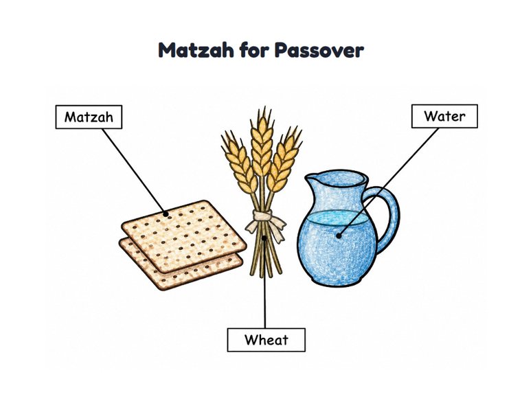 Matzah for Passover worksheet (Easy, Pre-K–K)