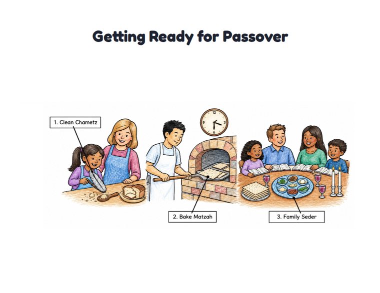 Getting Ready for Passover worksheet (Medium, Grades 1–2)