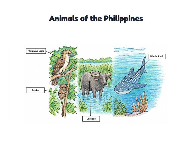 Animals of the Philippines worksheet (Medium, Grades 1–2)
