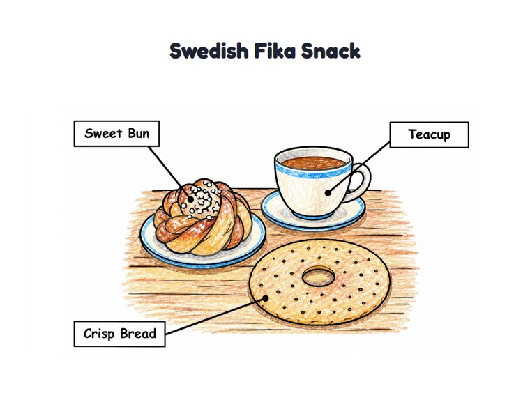 Swedish Fika Snack worksheet (Easy, Pre-K–K)