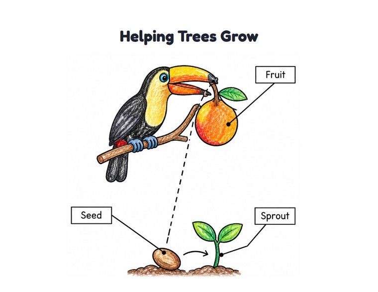 Helping Trees Grow worksheet (Easy, Pre-K–K)